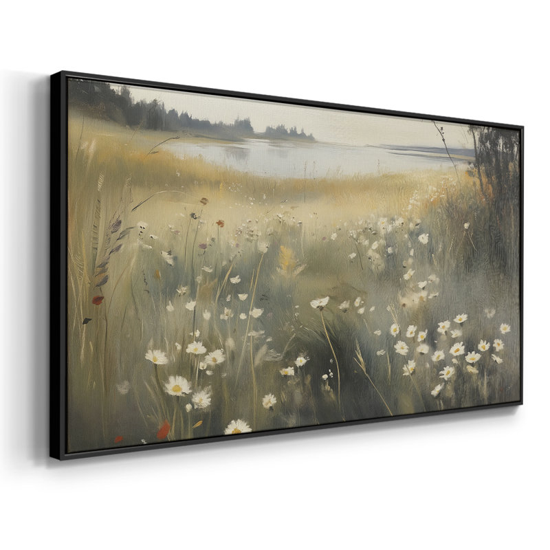 Botanical Series-CEC XXII - Toile tendue avec châssis encadré - Prêt à être accroché, H 25 po x l 49 po, Noir