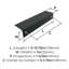 Poignées de bord d'armoire noir mat 5-1 / 16 po (128 mm)-46241676-109026133
