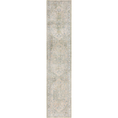 Haydel Machine Washable Area Rug in Blue
