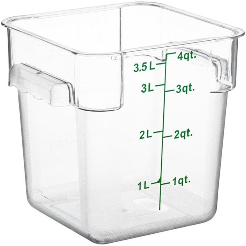 Choix 4 pintes Contenant alimentaire transparent en polycarbonate