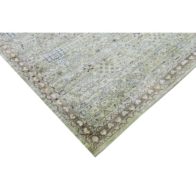 Hand Knotted Oriental Area Rug, Rectangle 9' x 12'
