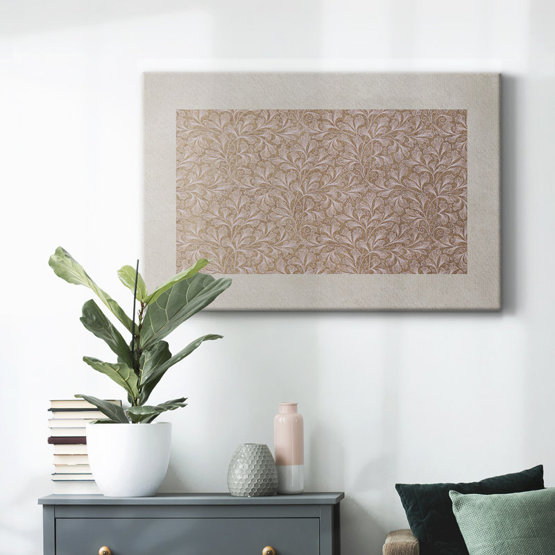 " Vintage Abstract - VII ", 9" H x 13" W x 1.5" D, Wrapped Canvas