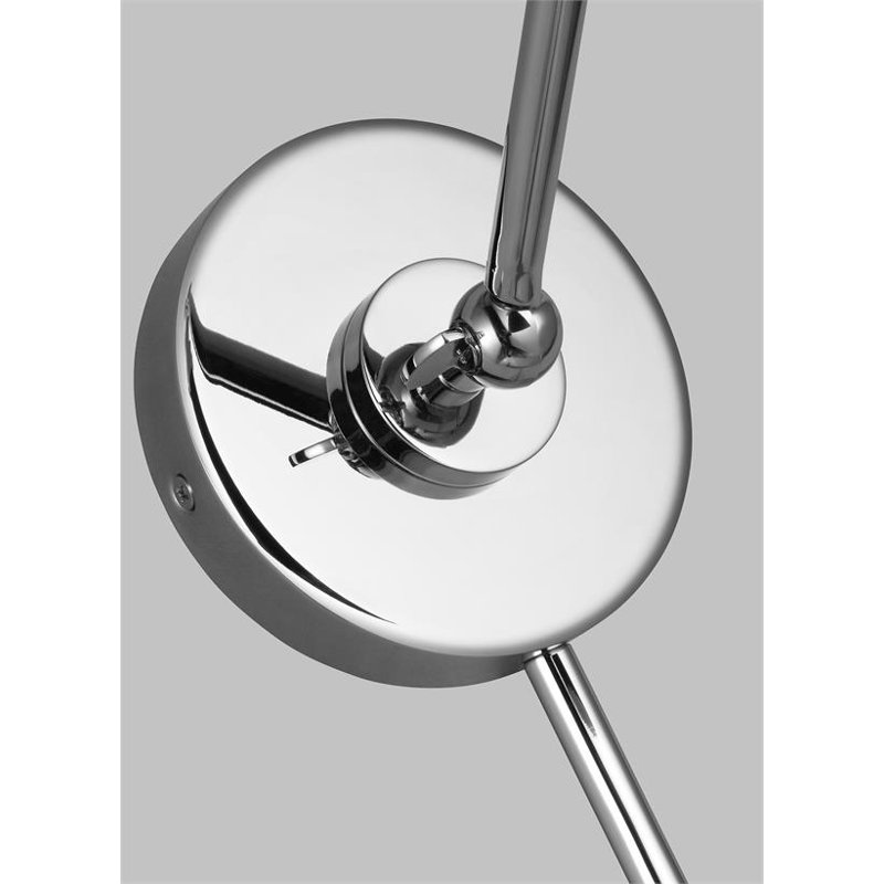 Wellfleet 1 - Light Swing Arm, Silver, Black