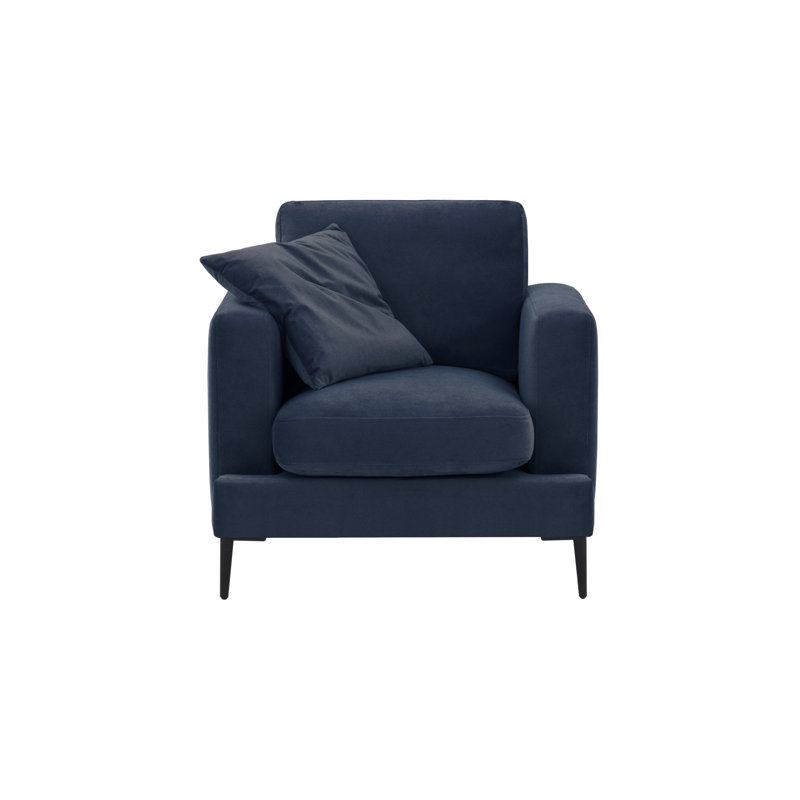 Bertaux Upholstered Armchair, Blue