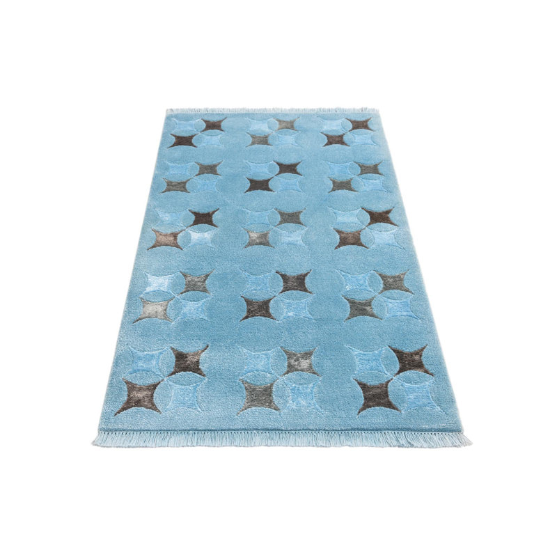 Tapis turquoise Indira