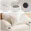 Chaise moderne surdimensionnée avec repose-pieds-744813542