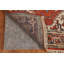 Tapis indien orange en laine 3x5