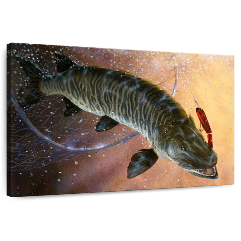 Brampt Net Muskie, 8" H x 12" W