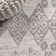Shirley Tribal Diamond Geometric Gray/Beige Rug