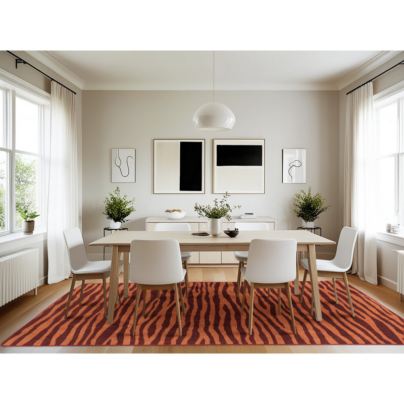 Abstract Indoor Rug, Rectangle 7' x 10'