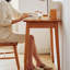 Bureau d'ordinateur en bois naturel Lanease