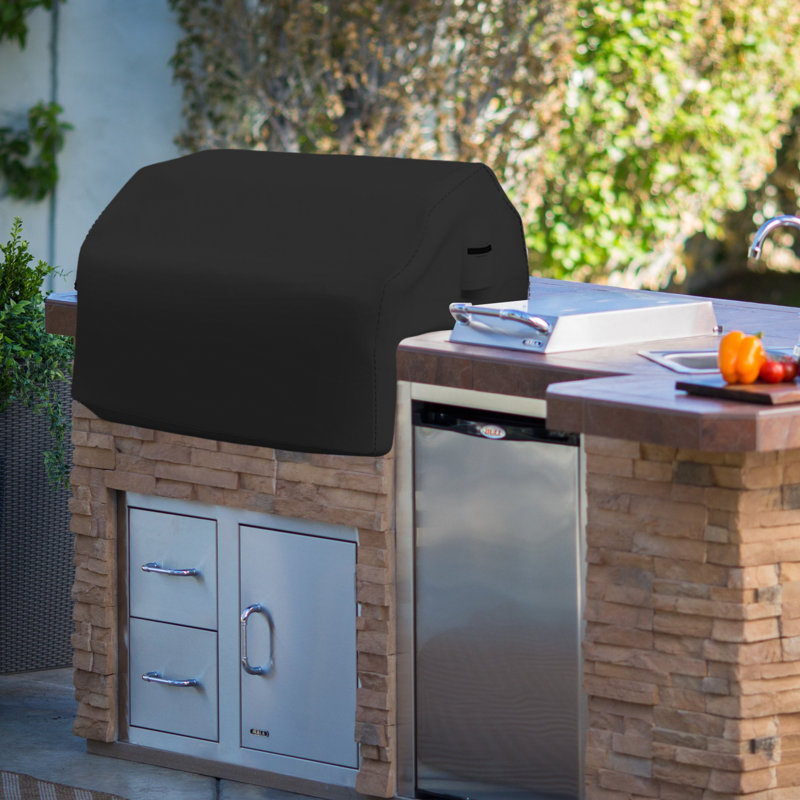 Blue Elephant 121.9cm W x 76.2cm D Grill Cover, Black