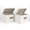 Ensemble de 2 boîtes de rangement en tissu avec couvercles