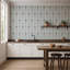 NeoClassical Stripe - Blue Feather Wallpaper