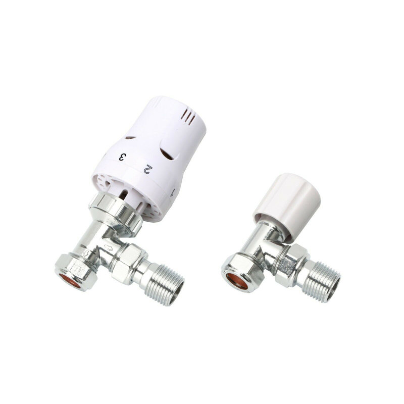 Radiator Valves, White