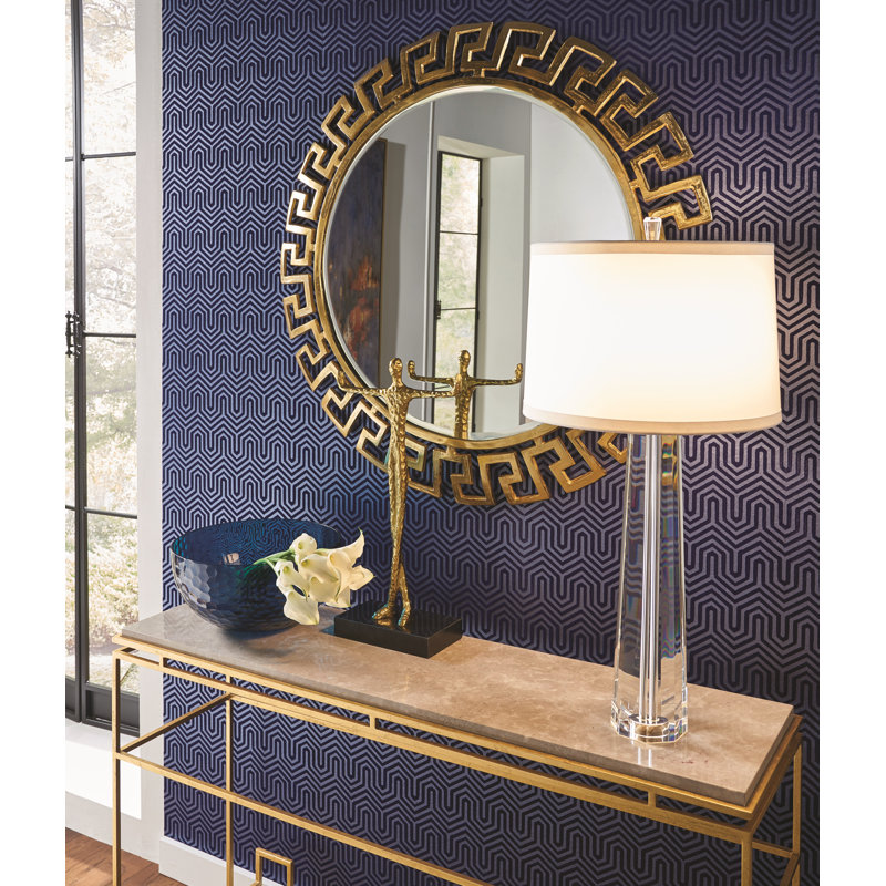 Athena Circle Metal Wall Mirror, 40" H x 40" W