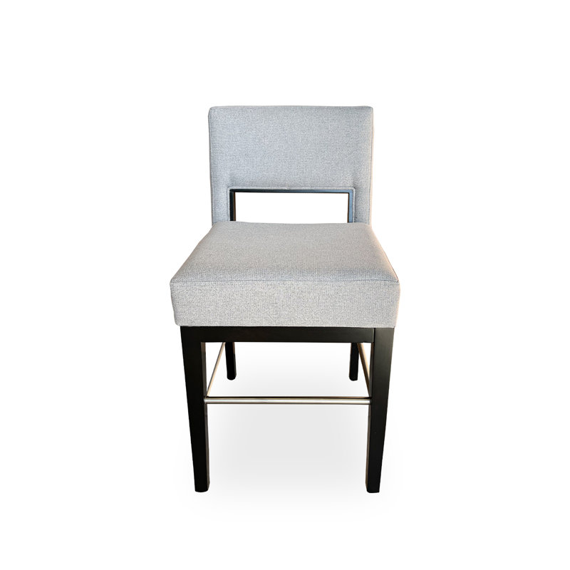 Tabouret à hauteur de comptoir Duckett Rez, Gris / Noir