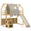 Cadre de lit mezzanine en bois avec tente-376864559-376864558