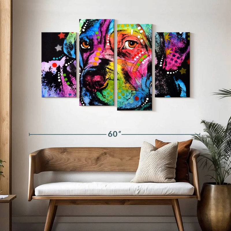 Jeune mastiff, H 32 po x l 52 po