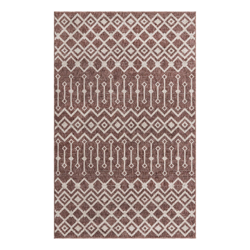 Barnkine Geometric Indoor Rug, Rectangle 5'3" x 8'