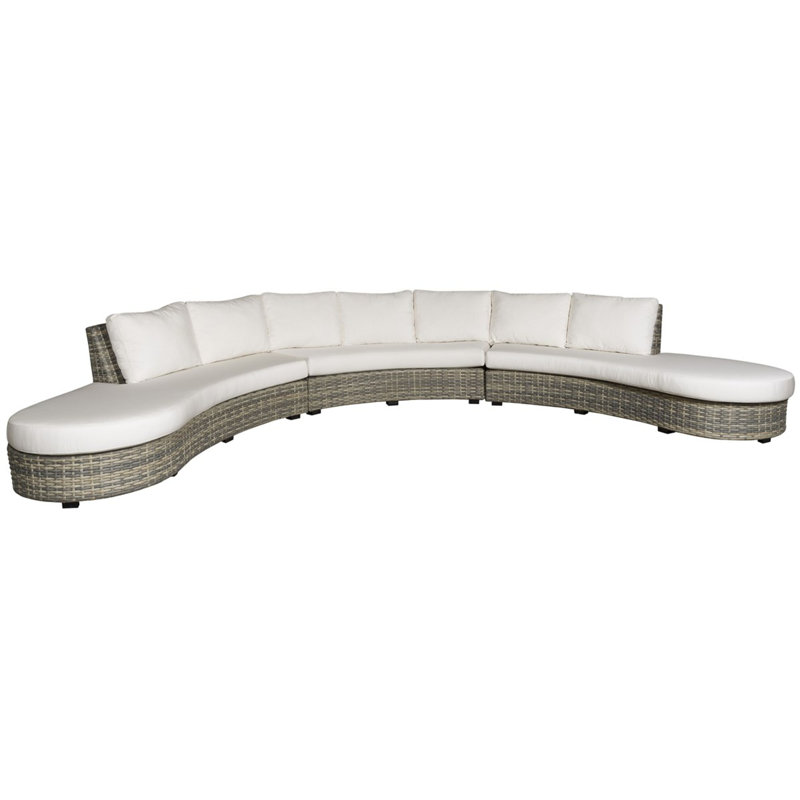 Monclair By Michael Weiss Outdoor 9 - Seat Patio Sectional, Kramer Lace