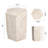Hexagonal Travertine Stone Finish Italian Design MgO Side Accent Table