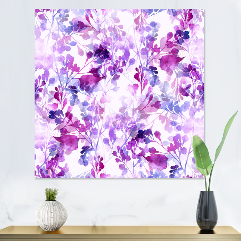 Branches de membres lilas - Impression sur toile, H 30 po x l 30 po, Toile tendue