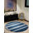Kenshawn HAND KNOTTED LOOM WOOL ECO-FRIENDLY AREA RUGS - Round | Blue Light Blue Color, Contemporary Modern Design, High Pile Handmade Anti Skid-118851541