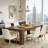 Elegant Kitchen Table,Extra-Longdining Table,Chic 2-Person Desk,Conference Table