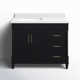 Burdick 42 In Single Off Centered Sink Bathroom Vanity In Pure White