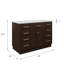 Chestnut 48" Carrara White Marble Countertop Bath Vanity with Mirror-1338391772