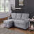 Upholstered Pull Out Sectional Sofa With Chaise
