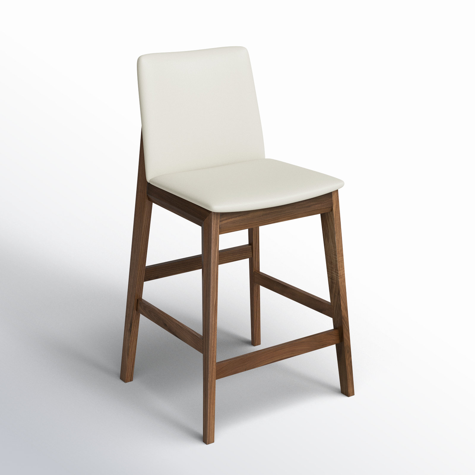 Anrey Bar Stool, Walnut, Counter Stool (26” Seat Height)