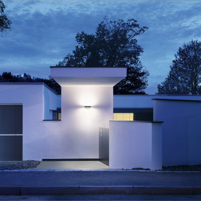 Steinel Integrated LED Outdoor Flush Mount with Dusk to Dawn