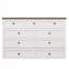Commode lit escamotable en pin massif avec station de charge et grand tiroir de rangement-1079978879