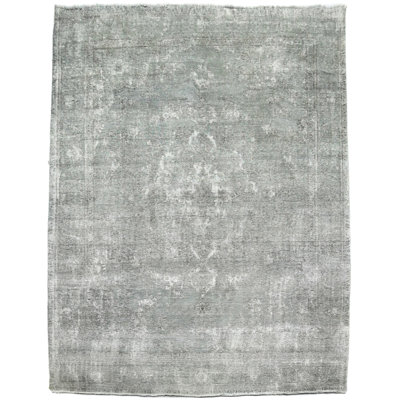 Tapis unique bleu / brun 9 pi 8 po x 12 pi 3 po Nataly