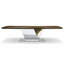 Walnut Metal Base Dining Table-96906225