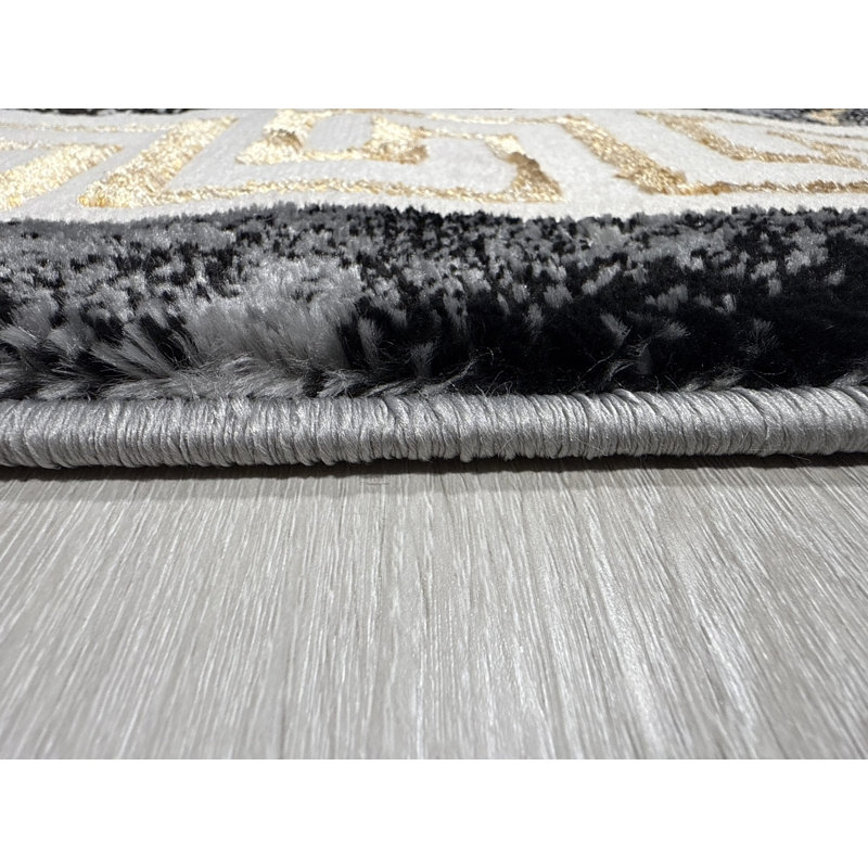 Abstract Flow Tabernash Rug Contemporary Modern Carpet For Living Room, Rectangle 5'3" x 7'7"