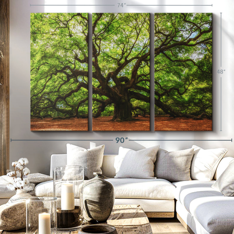 Nature 3 - Pieces, 48" H x 74" W x 1.25" D