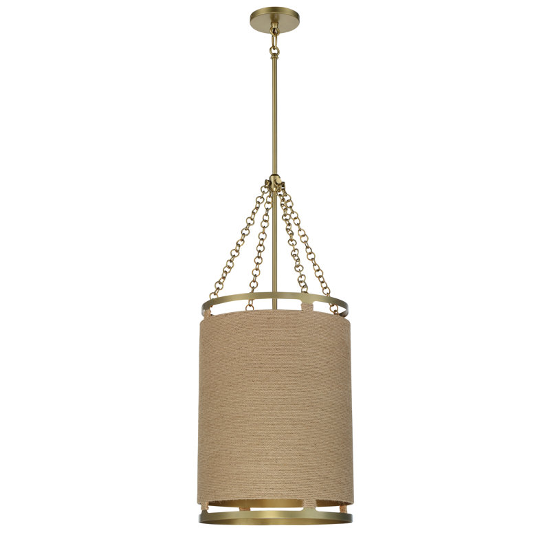 Lustre tambour 4 lumières à abat-jour Eccleston