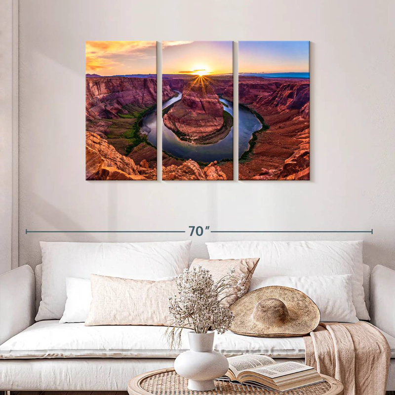 Alvord Sunrise At Horseshoe Bend, 28" H x 45" W