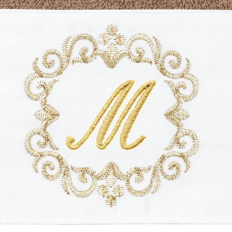 Winston Porter 100% Turkish Cotton Wensel 2PC Embellished Hand Towel Set, M