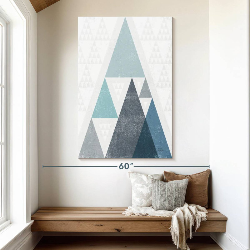 Avery Mod Triangles I, 51" H x 34" W