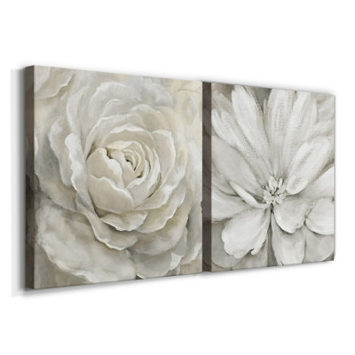 Petal Perfect - 2 Piece Painting Print Set on Canvas