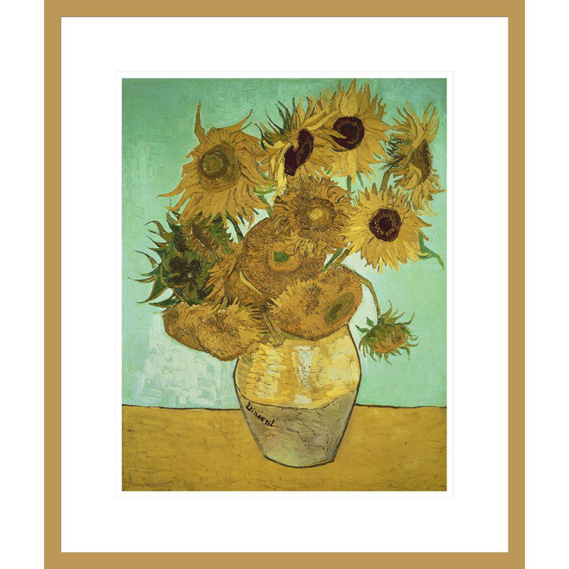 Tournesols par Vincent van Gogh, H 21 po x l 17,75 po