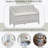 Rustic Multifunctional Storage Bench (Gray Wash+Beige)-950131306