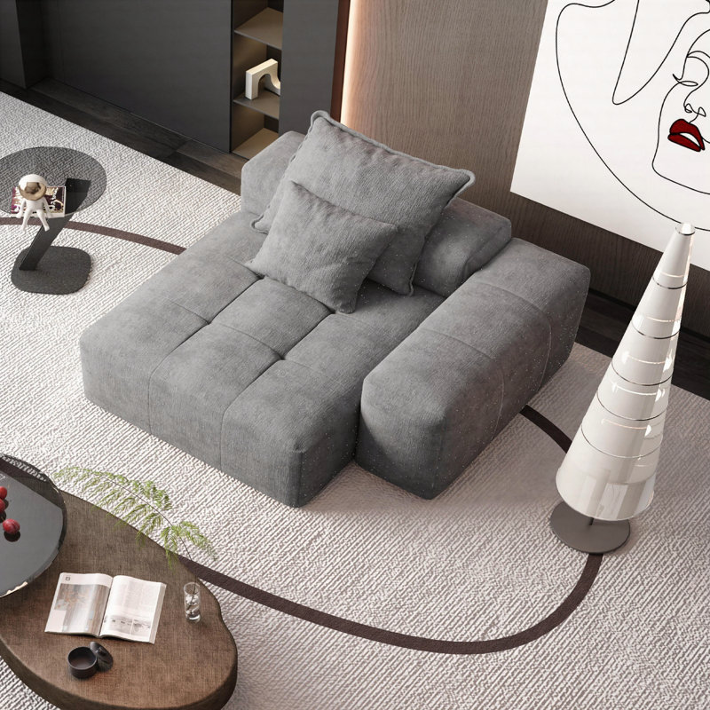 Canapé modulaire surdimensionné Modern, Gris