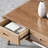 Solid Ash Wood Coffee Table with Recessed Handles