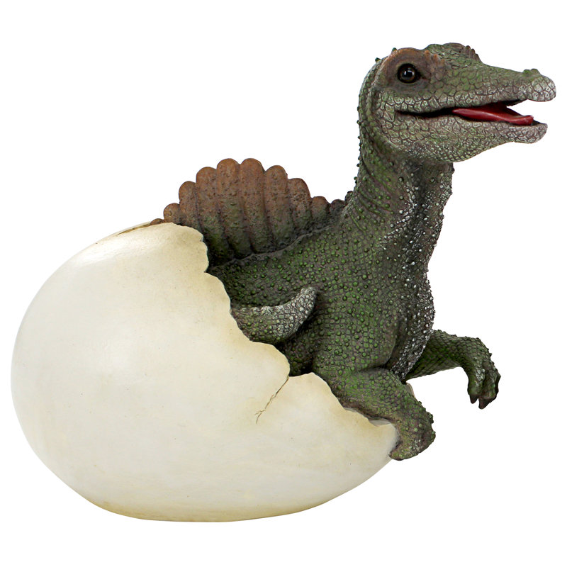 Spinosaurus Dinosaur Egg Statue