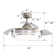 Contemporary 3-Blade Tiered LED Ceiling Fan Light with Remote